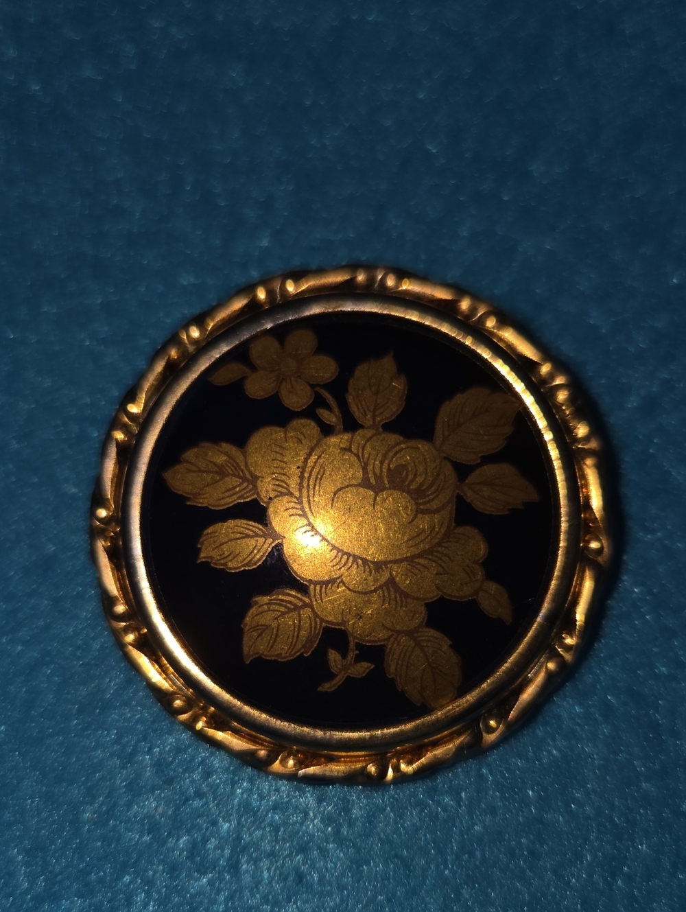 Vintage Limoges Porcelain Brooch